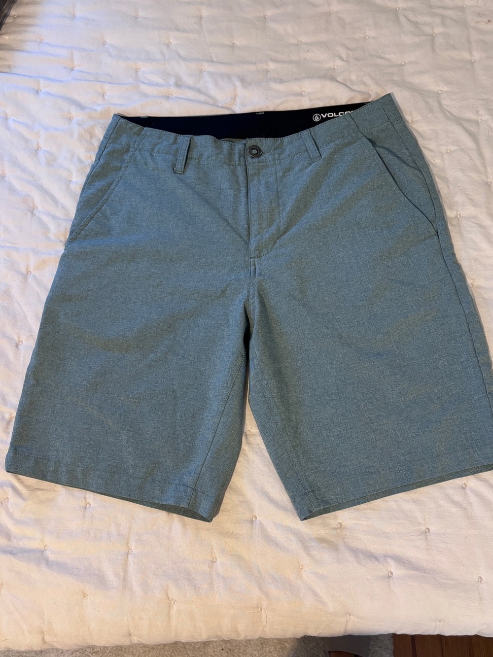 Volcom Teal Surf & Turf Hybrid Shorts Sz 32